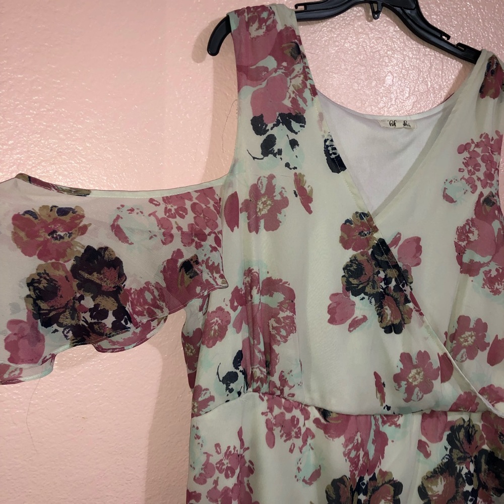 Floral High-Low Dress